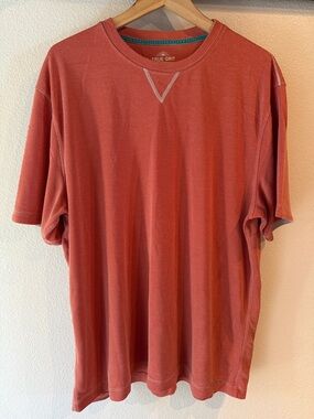 True Grit Men's Heritage Slub Short Sleeve Crew Tee, Burnt Sienna, Size XL